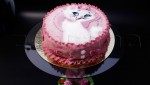 Детский торт для девочки с котенком