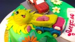 Детский торт для мальчика "Автопарк"