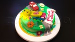 Детский торт для мальчика "Автопарк"